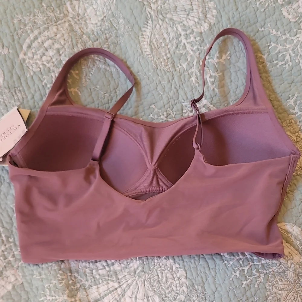 Victoria's Secret Allegro Medium Support Sport Dusty Purple Bra